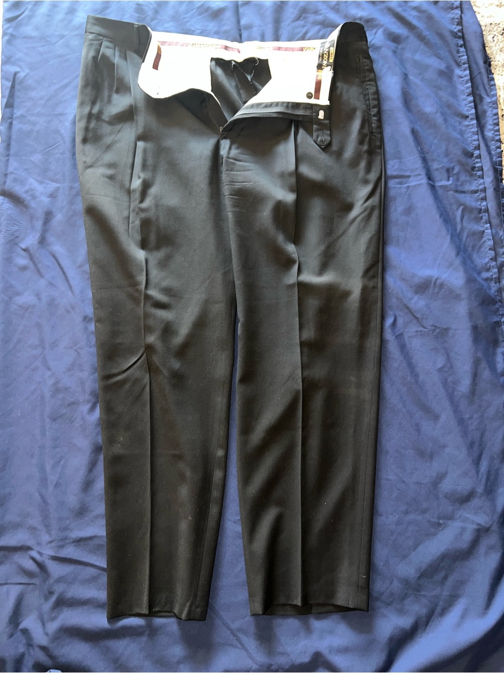Manzoni‎ 100% Pura Lana Black Formal Business Trouser Pants Sz 44
